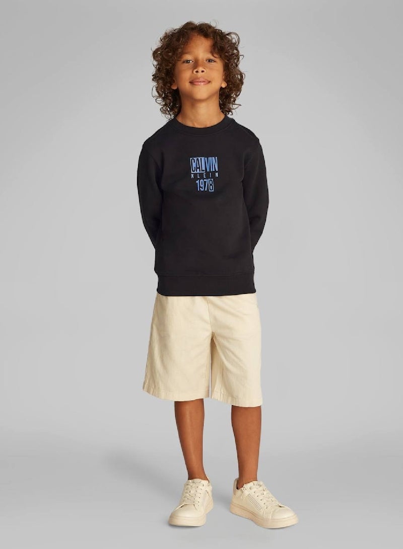 كالفن كلاين جينز سويتشيرت بطبعة غرافيك - Image 1