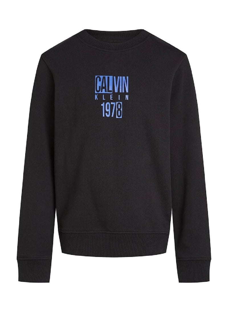 كالفن كلاين جينز سويتشيرت بطبعة غرافيك - Image 2