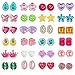 EleMirsa 24 Pairs Clip On Earrings Little Girl Party Favor Princess Clip on Earrings Dress Up Pretend Play Earrings for Little Girl Kids Toddlers Jewelry Set - Image 3