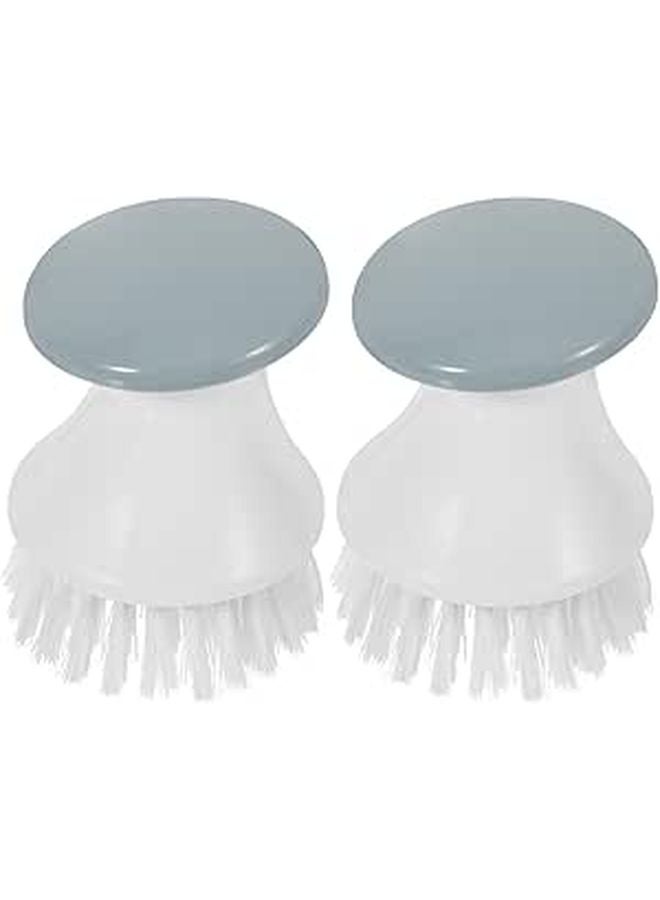 2 Pack Kitchen Scrub Brushes With Handle For Pots Dishes Sink Cleaning - Image 1