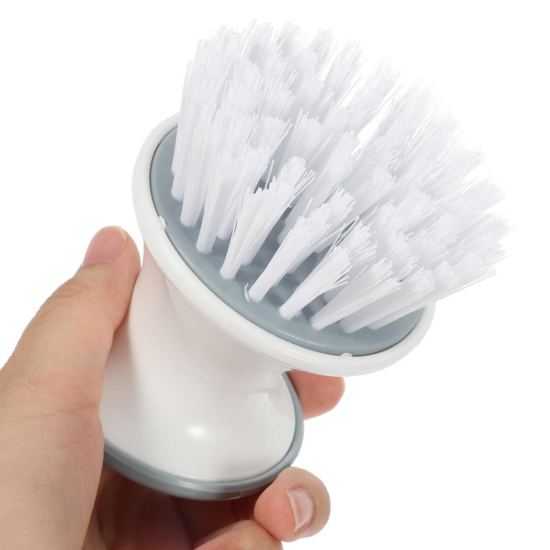 2 Pack Kitchen Scrub Brushes With Handle For Pots Dishes Sink Cleaning - Image 5