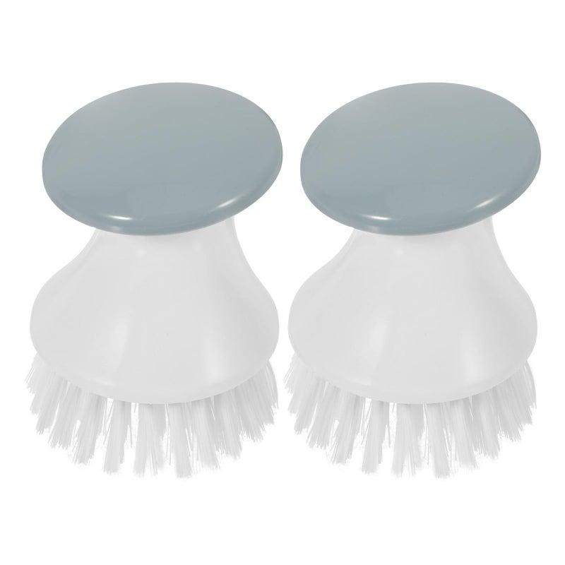 2 Pack Kitchen Scrub Brushes With Handle For Pots Dishes Sink Cleaning - Image 2