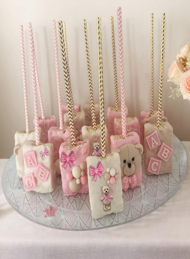 Roxjaejae 3 Pcs Bear Silicone Mold Fondant Bear Mold Candy Cake Bow Chocolate Molds for Cake Decoration, DIY Desserts, Cupcake, Fondant, Clay, Gum Paste - Image 5