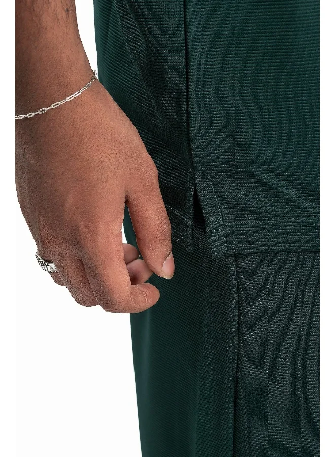 Wecre8 Men's Green T-Shirt and Shorts Set