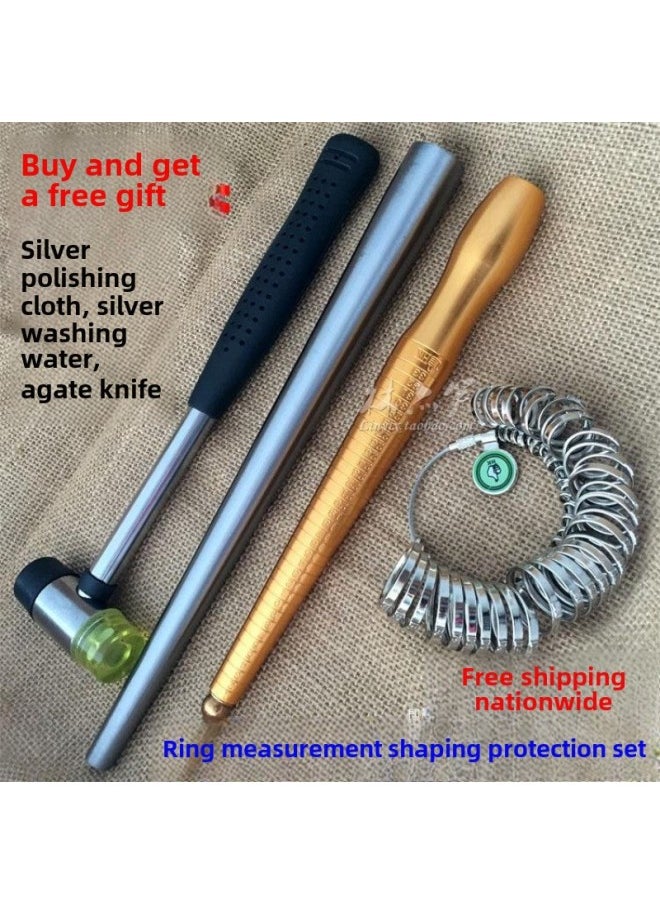 Generic - Hong Kong Ring Ring Ring Rod Finger Size Number Size Measurement Ring Correction Plastic Expansion Tool Free Shipping-Model:Hong Kong Ring Stick  + Free Silver Polishing Cloth - Image 1