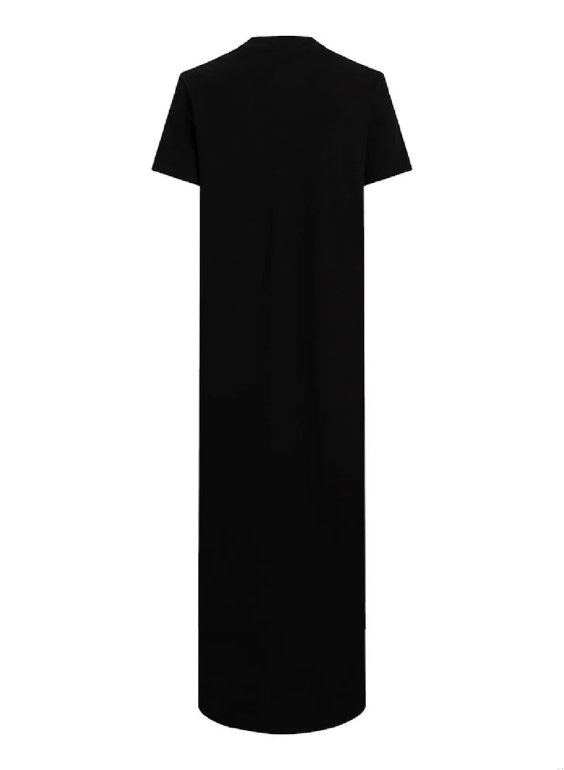 Calvin Klein Jeans Black Knit Maxi Dress
