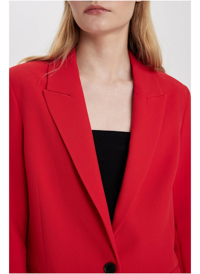 DeFacto Woman Oversize Fit Long Sleeve Smart Casual Blazer  - Image 5