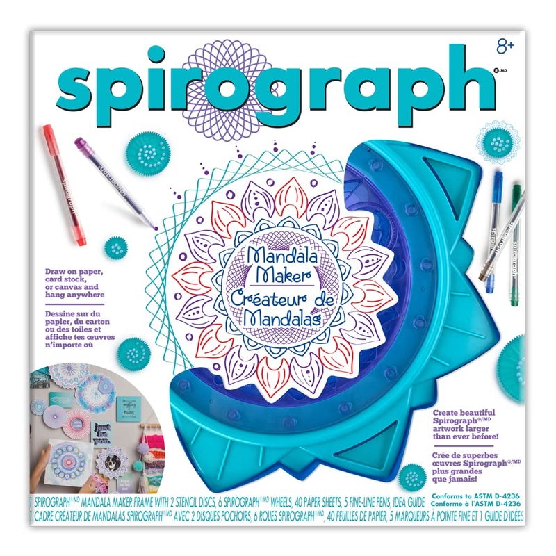 Spirograph Mandala Maker - The Easy Way to Make Countless Amazing Mandala Designs - Design Mandala Art - Ages 8+ - Image 1