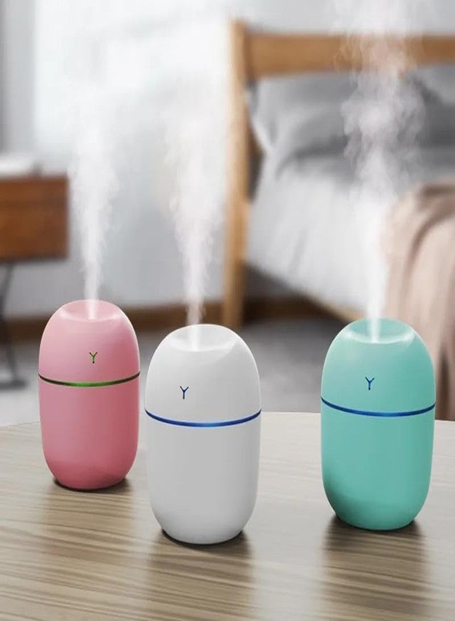 Antokin Portable Humidifier with Night Light Super Quiet for Desktop Baby Room, Unique Gift, Night Lamp, Fancy Light, USB Operated Cool Mist Humidifier Diffuser with 7 Color Lights Air Humidifer - Image 2
