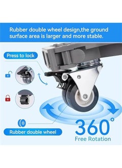 TRASSLE Washing Machine Stand Base,with 8 Strong Feet & 4 Wheels,Movable & Horizontal Adjustment 16-24 for Multi-functional Appliance Stand for Washing Machine Dryer Refrigerator Freezer  - Image 3