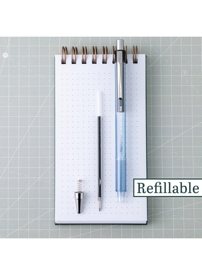 بايلوت قلم حبر جاف 30000 الأفضل، أقلام حبر جاف قابلة لإعادة التعبئة والسحب، ذات رأس رفيع، حبر أسود، عبوة من 12 قلمًا - Image 2