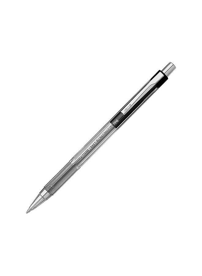 بايلوت قلم حبر جاف 30000 الأفضل، أقلام حبر جاف قابلة لإعادة التعبئة والسحب، ذات رأس رفيع، حبر أسود، عبوة من 12 قلمًا - Image 3