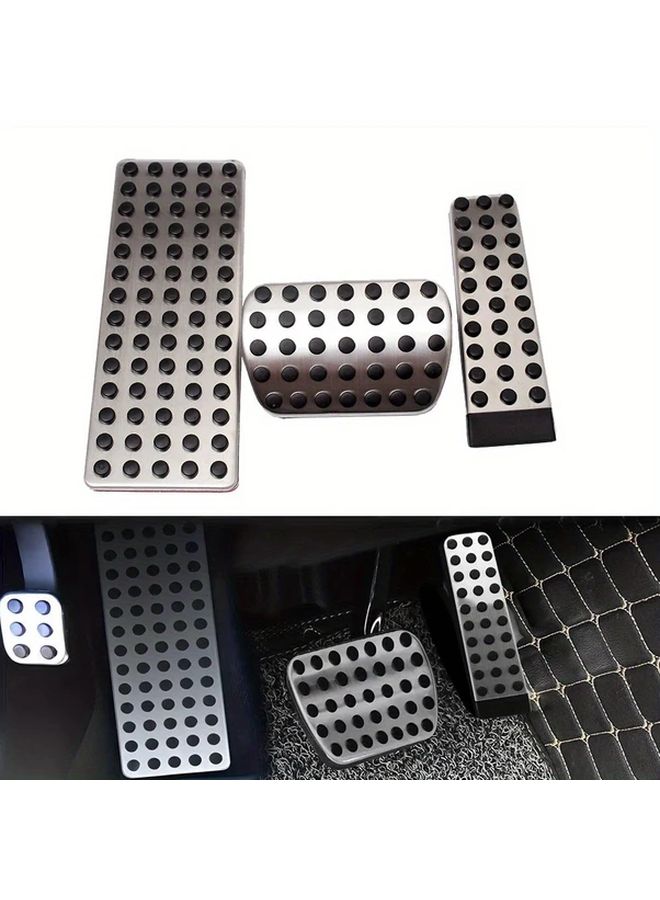 3pcs Car Pedal Covers Set For Brake Accelerator Foot Pedals Universal Fit - Image 1