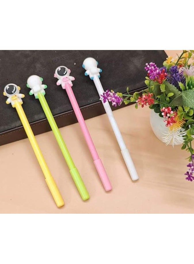 Generic Blue Gel Pens for School and Office - Cartoon Office Pen, Stylish School Gel Pen, (Pack of 3, Astronaut)  - Image 1