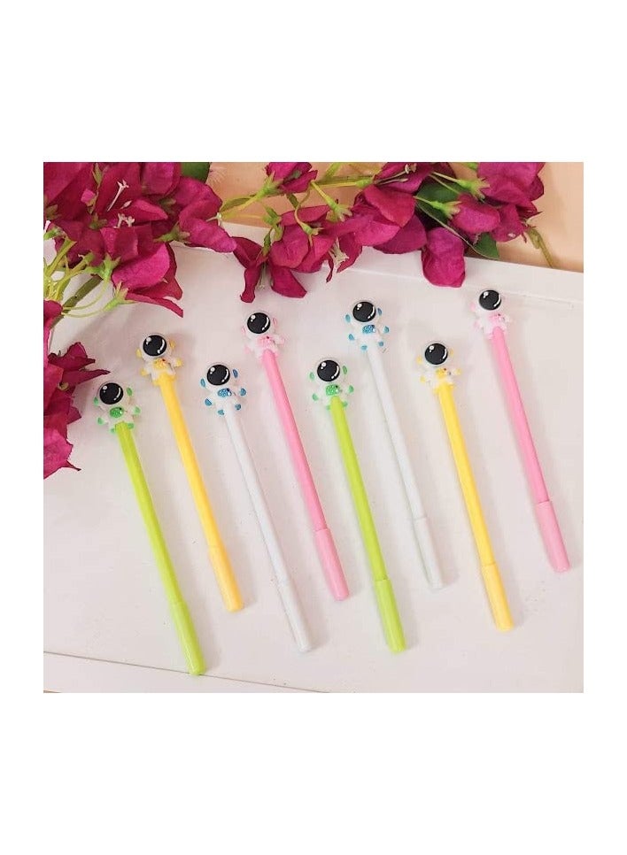 Generic Blue Gel Pens for School and Office - Cartoon Office Pen, Stylish School Gel Pen, (Pack of 3, Astronaut)  - Image 2