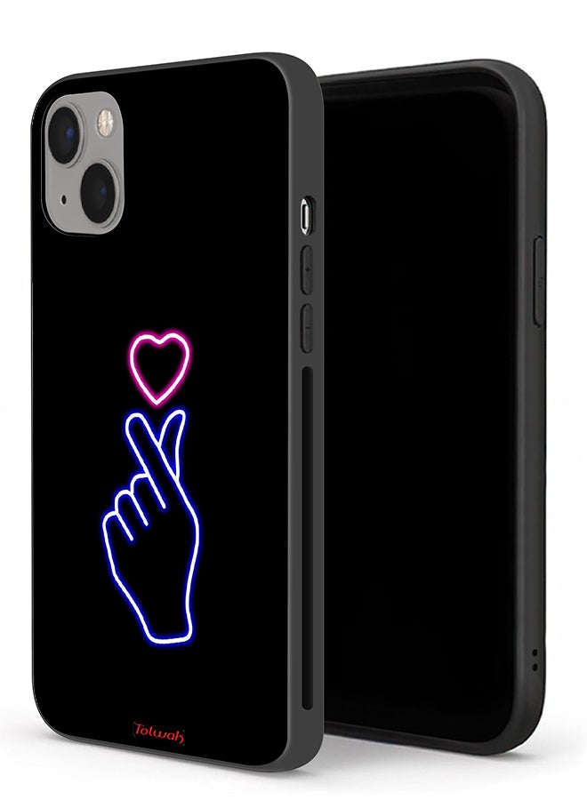 Tolwak Apple iPhone 13 Protective Case Snap Heart Art - Image 1