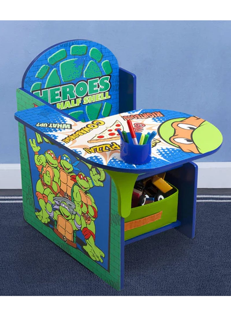 Delta CHILDREN - Teenage Mutant Ninja Turtles Chair Desk with Storage Bin - Image 1