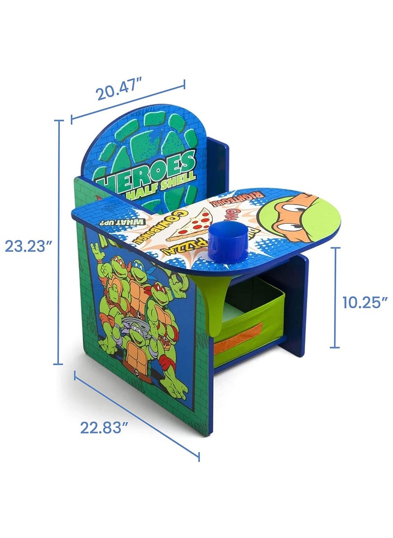 Delta CHILDREN - Teenage Mutant Ninja Turtles Chair Desk with Storage Bin - Image 1