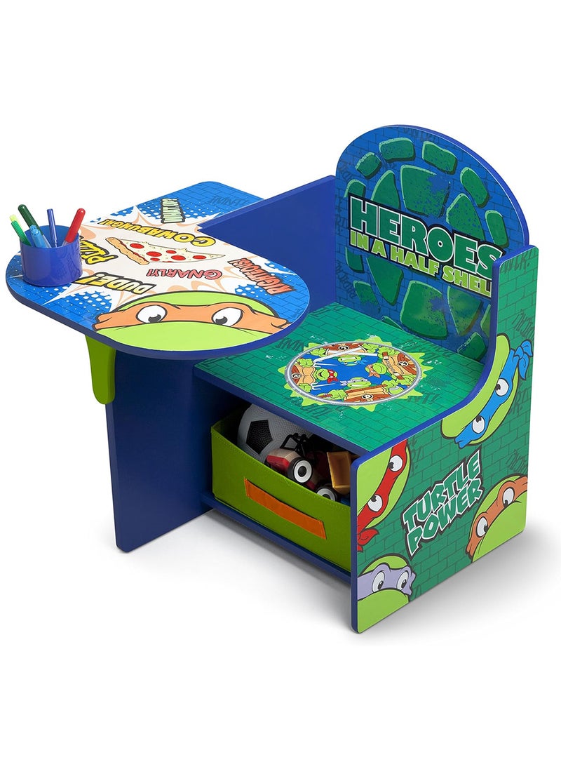 Delta CHILDREN - Teenage Mutant Ninja Turtles Chair Desk with Storage Bin - Image 1