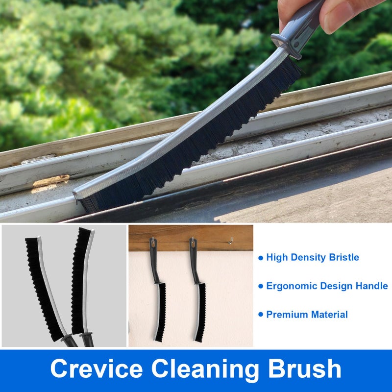 XANGNIER Window Sill Cleaner Tool,10 Pcs Magic Door Window Track Cleaning Tools Kit,Sliding Door Track Cleaner,Groove Crevice Cleaning Brush for Tile Lines/Shutter/Car Vents/Air Conditioner/Keyboard - Image 5