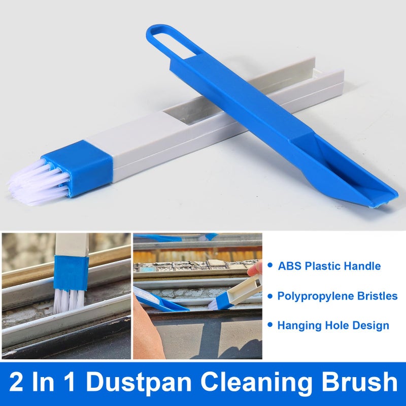 XANGNIER Window Sill Cleaner Tool,10 Pcs Magic Door Window Track Cleaning Tools Kit,Sliding Door Track Cleaner,Groove Crevice Cleaning Brush for Tile Lines/Shutter/Car Vents/Air Conditioner/Keyboard - Image 4