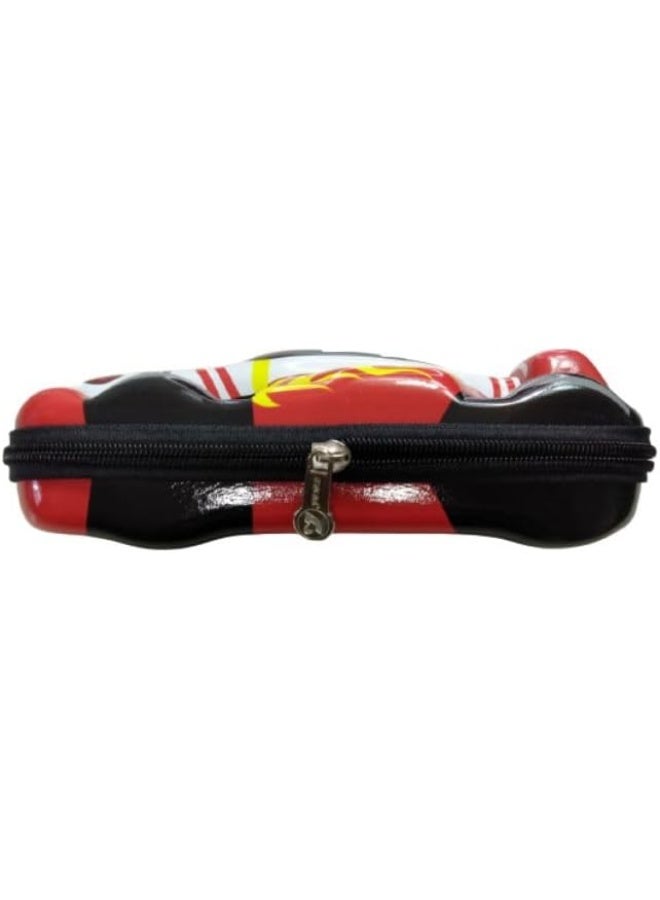 CoolZONE High Quality 3D Pencil Cases and Bags for Boys and Girls, Embrace Adventure with Vibrant Colors in High Quality (Race 2) (Red) - Image 3