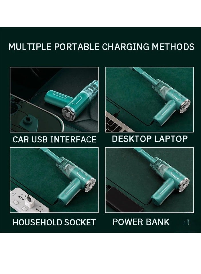 AROAQ Car Vacuum Cleaner, 14500PA Mini Super Handheld Powerful Cordless Vacuum Cleaner, Strong Suction Double Power Motor Multifunctional Wireless Dust Collector For Car Home Interior, (Black) - Image 3