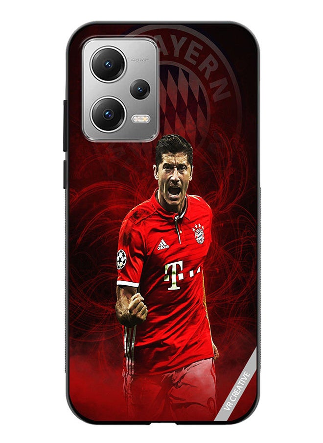 VR CREATIVE - Protective Case Cover For Xiaomi Redmi Note 12 Lewandowski Design Multicolour - Image 1
