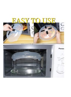 Generic Large 11.6 inch microwave oven lid magnetic anti  splash protection food lid with ventilation holes and condensation feature  one piece from Rana store  - Image 4