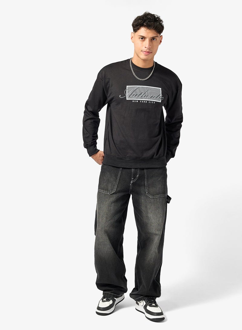 Seventy Five Graphic Crew Neck Pullover Sweatshirt - Image 4