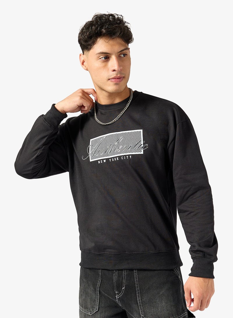 Seventy Five Graphic Crew Neck Pullover Sweatshirt - Image 1