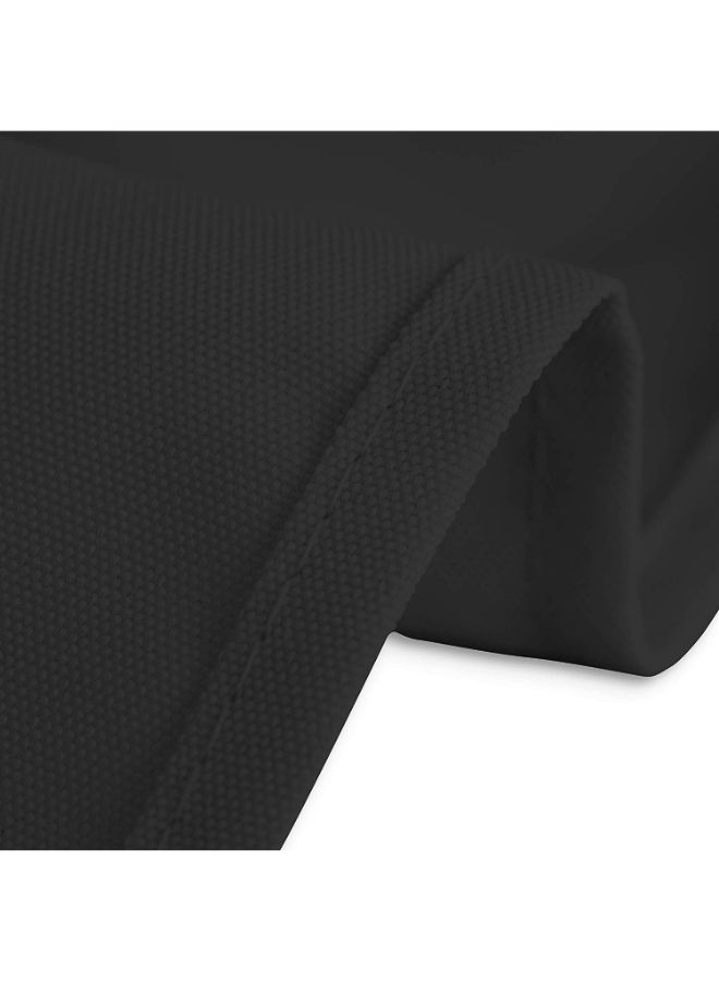 لينين تايبل كلوث مفرش للطاولة بنمط سادة أسود 85بوصة - Image 2