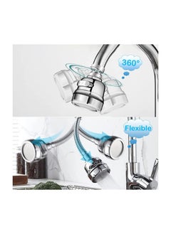 RATSAW Kitchen Tap Spray Head Tap Aerator 360 Swivel Extender with Hose Anti Splash Sink Tap Water Saving Faucet Sprayer 3 Modes Adjustment Kitchen Bathroom  - Image 4