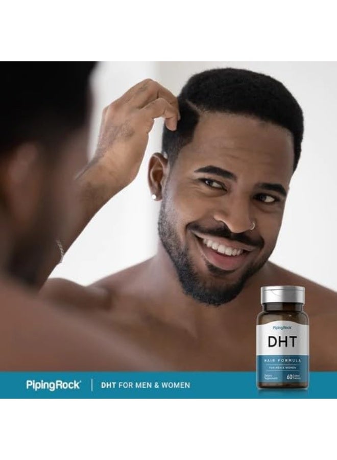Piping Rock DHT Advanced Hair Formula | 60 Tablets | for Men and Women | Non-GMO, Gluten Free Supplement