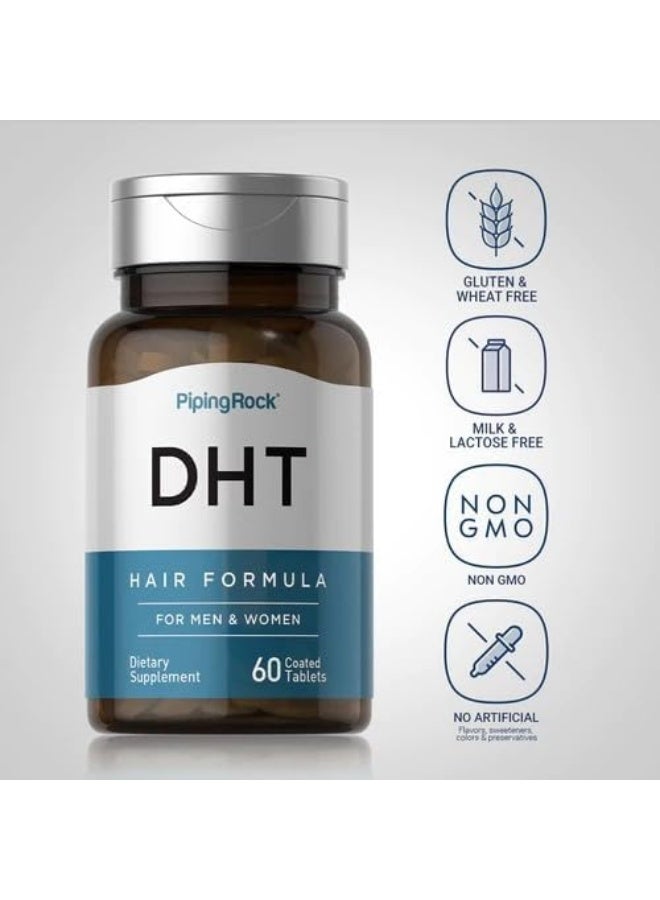 Piping Rock Piping Rock DHT Advanced Hair Formula | 60 Tablets | for Men and Women | Non-GMO, Gluten Free Supplement - Image 3