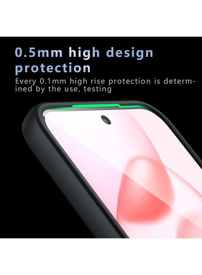 Case for Honor 400 Pro 5G, Frosted Translucent Back Protective Slim Phone Cover, Anti-Fingerprints, Anti-Fall Drop Protection, Shockproof Case for Honor 400 Pro 5G (Black) - Image 5