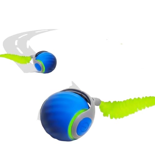 BUSZBO Interactive Rechargeable Smart Pet Chase Ball – Automatic Rolling Toy with Speedy Tail Rope for Bored Cats & Small Dogs - Image 3
