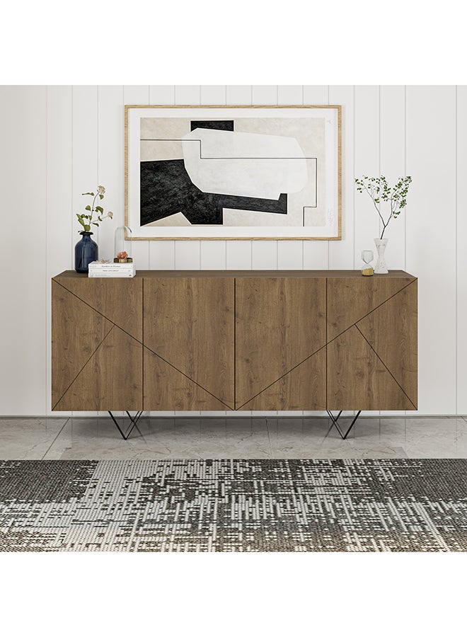 Mourah Home كونسول مورا هوم جاكومن 180 سم - بني - Image 1