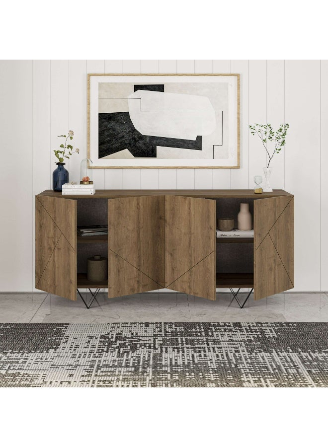 Mourah Home كونسول مورا هوم جاكومن 180 سم - بني - Image 3