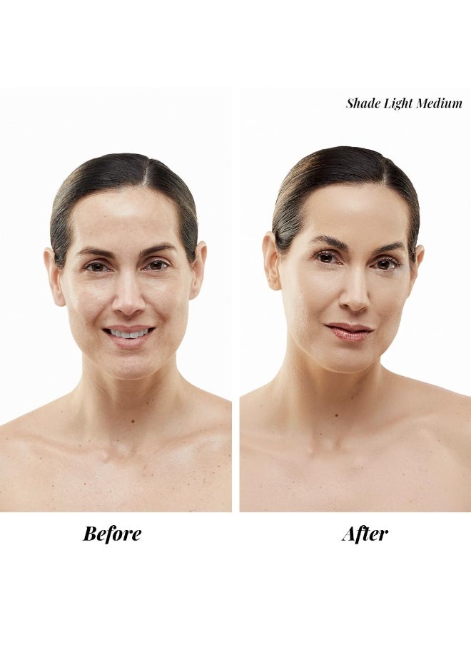 Jerome Alexander MagicMinerals AirBrush Foundation by Jerome Alexander – 2pc Set with Airbrush Foundation and Kabuki Brush - Spray Makeup with Anti-aging Ingredients for Smooth Radiant Skin - Bright Light  - Image 2