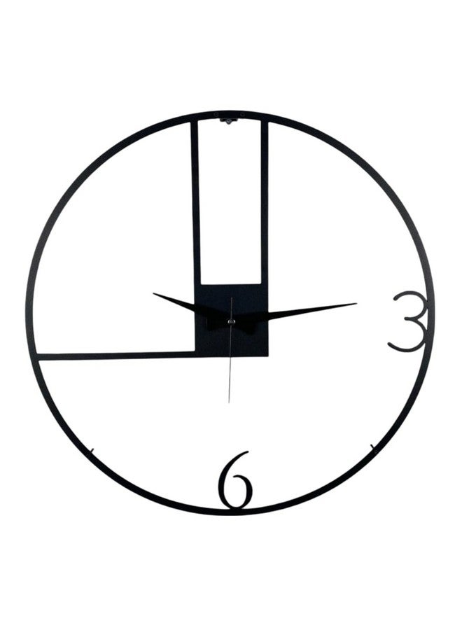 Cartvilla Cartvilla Material Metal Wall Clock Big Size Wall Clock Modern Clocks for Living Room Stylish Wall Clocks for Home Decoration Designer Wall Clock(40 cm) Black DA-4 - Image 1
