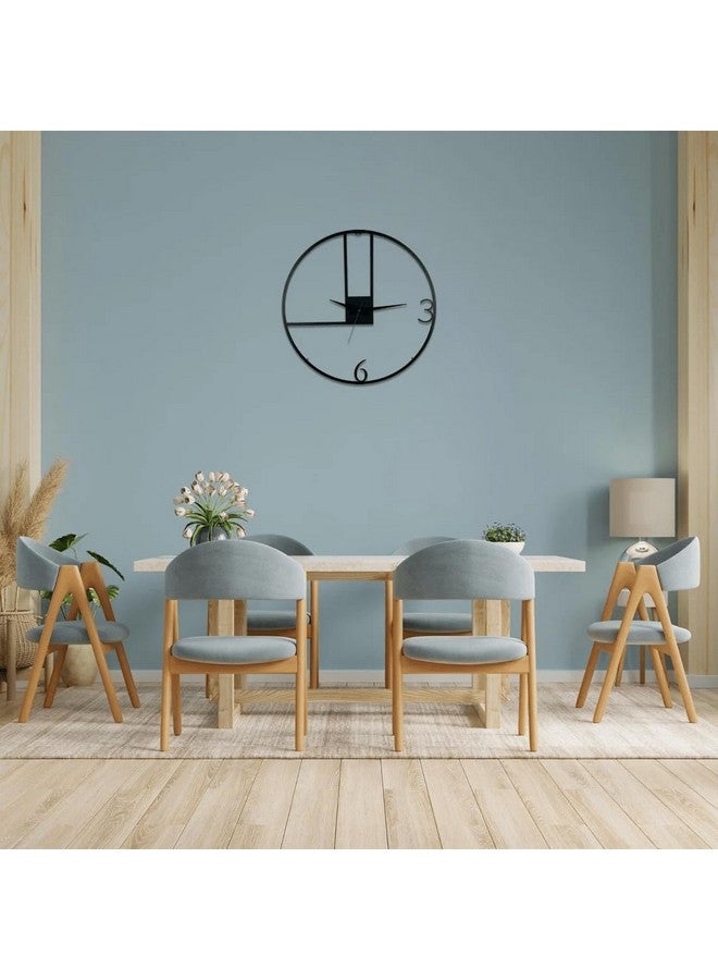 Cartvilla Cartvilla Material Metal Wall Clock Big Size Wall Clock Modern Clocks for Living Room Stylish Wall Clocks for Home Decoration Designer Wall Clock(40 cm) Black DA-4 - Image 4