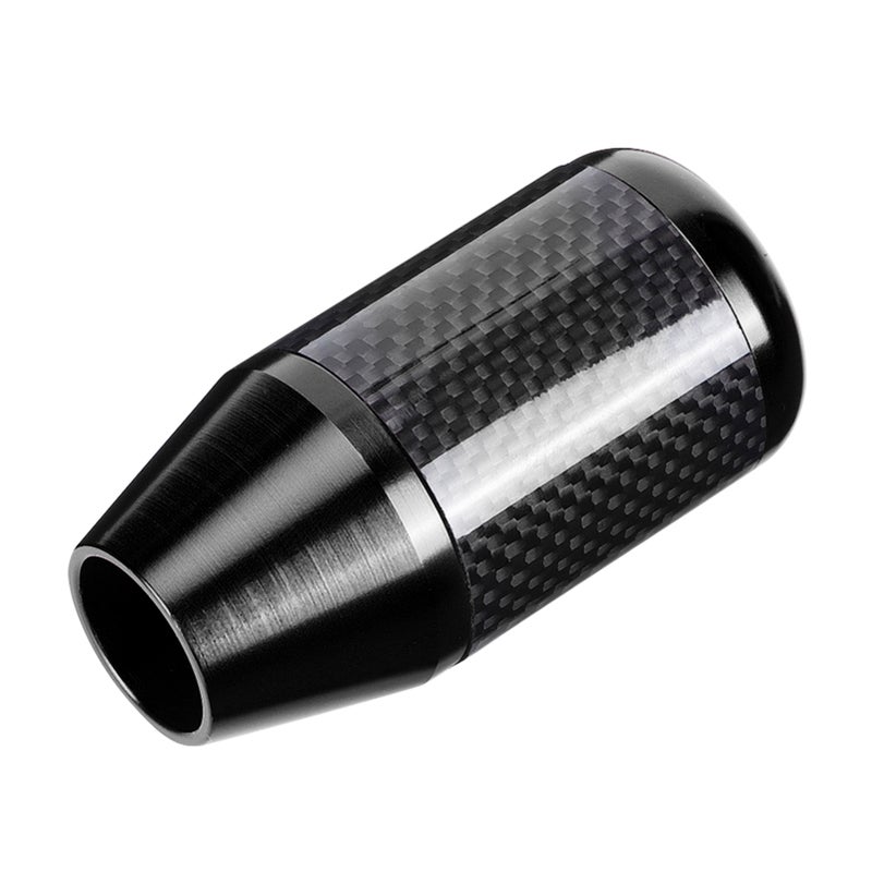 Universal Carbon Fiber Automatic Wave Stick Head Shift Knob Modification Accessory(Black) - Image 2