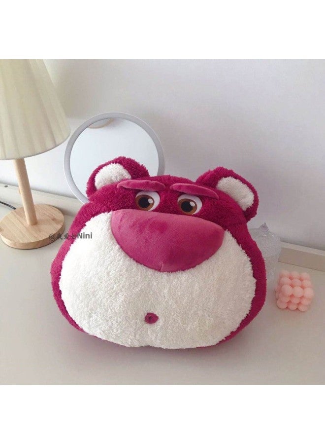 Ins Girly Heart Cartoon Strawberry Bear Hand Warmer Pillow Pillow Home Bedroom Sofa Cushion Girl Gift-Specifications:Kurome Pillow (peach Velvet)-Color:About 50cm - Image 5