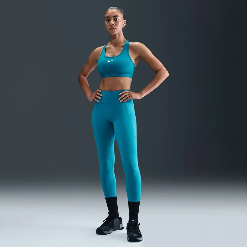 Nike teal Women's Universa Medium-Support Training Leggings for Women | Best Price UAE