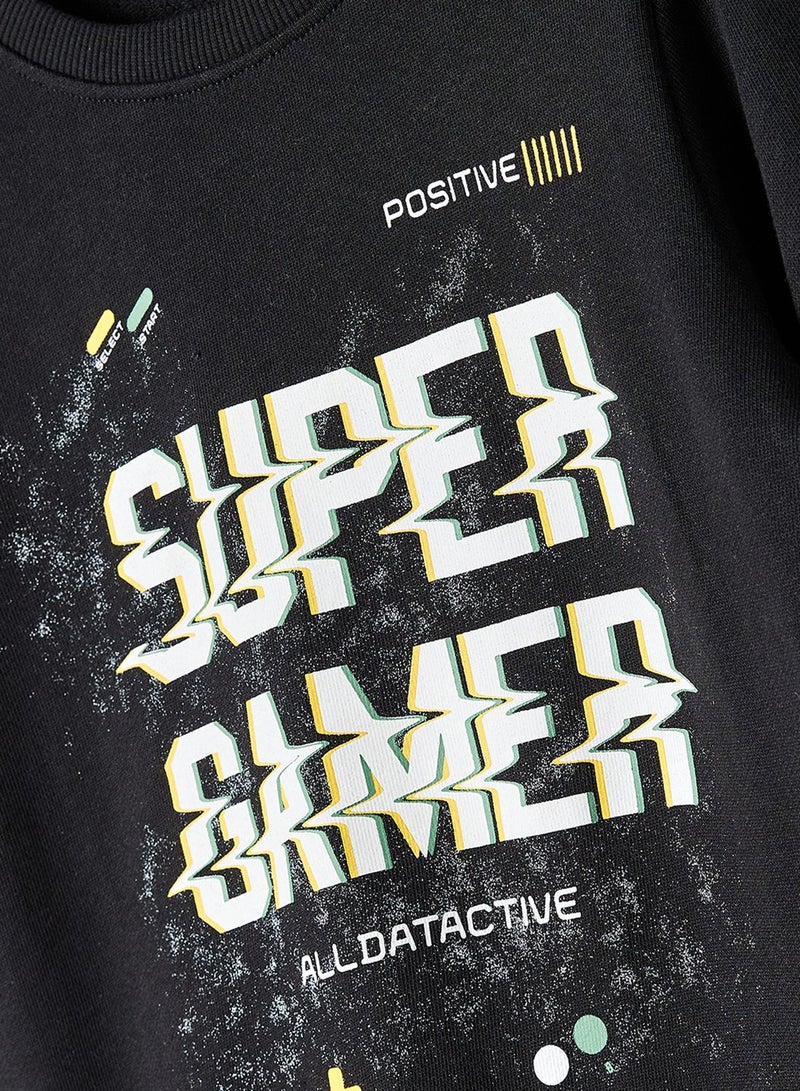 نيم ات سويت شيرت بطبعة للأطفال - Image 3