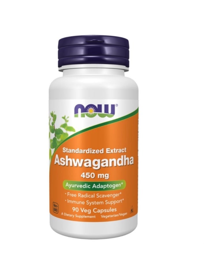 Now Ashwagandha 450mg 90 VegeCapsules
