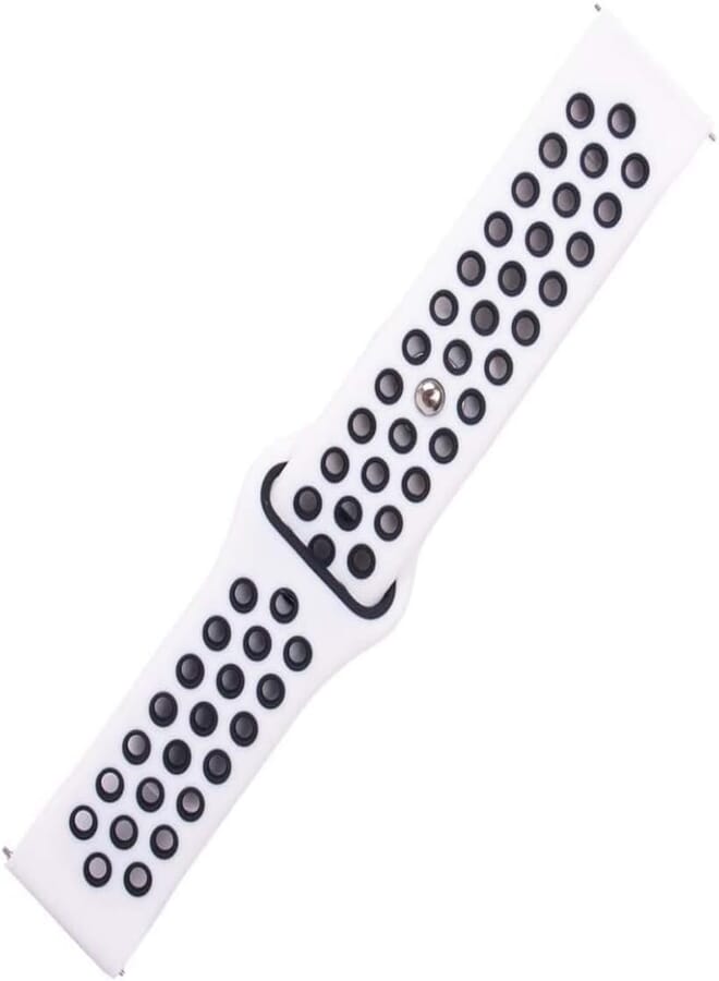 Next Next Store 22mm Lace Silicone Sport Band Compatible with Huawei Watch GT1 - GT2 46 - Samsung S3 & S4 - Active 2 44 - Watch 3 45 - Sport Edition Strap