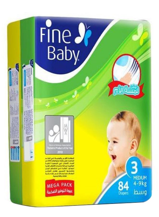 Baby Diapers, Size 3, 4-9Kg, Medium, 84 Count