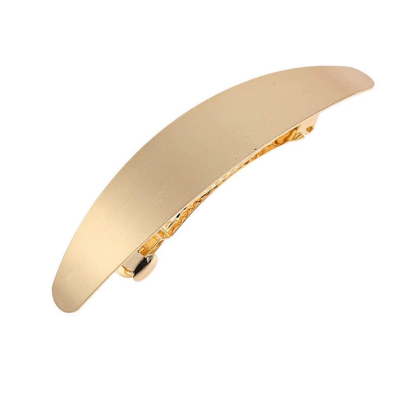 JZS Hair Pins, French Twist Hair Pin, Simple French Hair Barrettes Spring Hair Clip Women Metal Gold and Silver Hairpins Hair Jewelry,Set of 2 (Oval) - Image 3